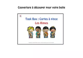 Aperçu - Feuilles d'exercices - KIT de Task Box Phonologie - Page de couverture
