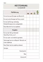 Vorschau - Arbeitsblätter - Bewertungsbogen Heftnoten Sachunterricht - Seite 1