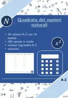 anteprima - Esercizi - Quadrato dei numeri naturali | matematica | 26 colonne - Pagina di copertina