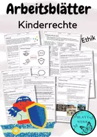 Vorschau - Arbeitsblätter - Arbeitsblätter zum Thema Kinderrechte - Deckblatt