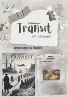 Vorschau - Unterrichtsreihen - Am Beispiel von Transit: Abschiedsbrief von Marseille, Reflexion (11./12./13. Klasse, Oberstufe, Q1,Q2, Deutsch, Anna Seghers) - Deckblatt