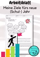 Vorschau - Arbeitsblätter - Ziele fürs nächste Schuljahr, Vorsätze, Arbeitsblatt Ethik - Deckblatt