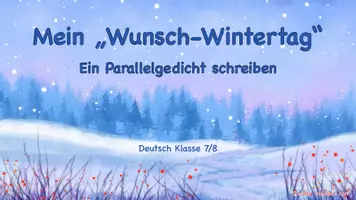 Vorschau - Stundenentwürfe - Parallelgedicht Weihnachten & Winter schreiben - Seite 1