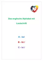 Vorschau - Merkblätter - Das englisch ABC mit Lautschrift - Deckblatt