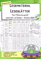 Vorschau - Arbeitsblätter - Lesen & Schreiben zu Karibu 1 (Version 2024) in Grundschrift | Materialpaket mit Arbeitsblättern, Lesetraining und Schreibübungen für Klasse 1 - Seite 1