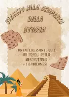 anteprima - Esercizi - viaggio alla scoperta della storia - I babilonesi - Pagina di copertina