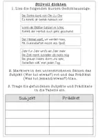 Vorschau - Arbeitsblätter - Lyrik/Gedicht: Stilmittel - Personifikation & Vergleich - Seite 1
