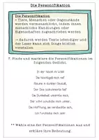 Vorschau - Arbeitsblätter - Lyrik/Gedicht: Stilmittel - Personifikation & Vergleich - Seite 3