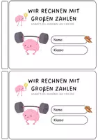 Vorschau - Arbeitsblätter - Mini Übungsheft schriftliche Addition (Grundrechenarten, schriftlich addieren, Zahlenraum 1 000 000 - Seite 1