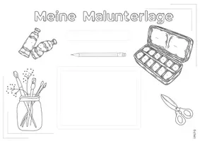 Vorschau - Arbeitsblätter - Meine Malunterlage *individuell anpassbar - Seite 1