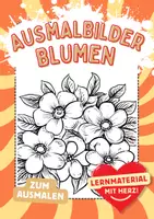 Vorschau - Arbeitsblätter - Blumen Ausmalbilder Fensterbilder Blumenstrauss Mandala Bilder ausmalen - Deckblatt
