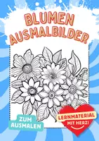 Vorschau - Arbeitsblätter - Blumen Ausmalbilder Blumenstrauss Fensterbilder Mandala Bild ausmalen - Deckblatt