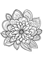 Vorschau - Arbeitsblätter - Blumen Ausmalbilder Blumenstrauss Fensterbilder Mandala Bild ausmalen - Seite 3