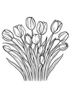 Vorschau - Mal- und Bastelvorlagen - Tulpen Ausmalbilder Fensterbilder Mandala Bilder ausmalen - Seite 3
