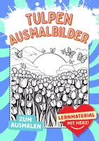 Vorschau - Arbeitsblätter - Ausmalbilder Tulpen - Deckblatt