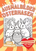 Vorschau - Arbeitsblätter - Osterhasen Ausmalbilder Bilder ausmalen - Deckblatt