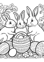 Vorschau - Arbeitsblätter - Osterhasen Ausmalbilder Bilder ausmalen - Seite 3