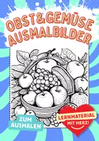 Vorschau - Arbeitsblätter - Obst Gemüse Ausmalbilder Mandala Bild ausmalen Fensterbilder - Deckblatt
