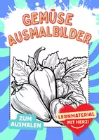 Vorschau - Arbeitsblätter - Gemüse Ausmalbilder Mandala Bild ausmalen - Deckblatt