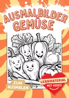 Vorschau - Mal- und Bastelvorlagen - Bilder von Lebensmitteln - Deckblatt