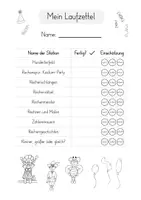 Vorschau - Arbeitsblätter - Lerntheke Mathe: Karneval & Fasching (2. Klasse) - Seite 1