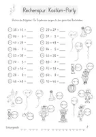 Vorschau - Arbeitsblätter - Lerntheke Mathe: Karneval & Fasching (2. Klasse) - Seite 3