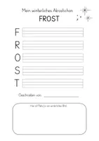 Vorschau - Arbeitsblätter - Akrostichon zum Winter (differenzierte Varianten) - Seite 2