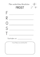 Vorschau - Arbeitsblätter - Akrostichon zum Winter (differenzierte Varianten) - Seite 3