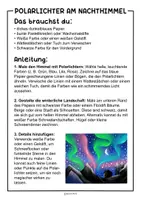 Vorschau - Arbeitsblätter - Polarlichter im Winter - Kunstidee mit Pastellkreide - Seite 1