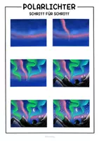 Vorschau - Arbeitsblätter - Polarlichter im Winter - Kunstidee mit Pastellkreide - Seite 3