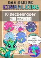 Vorschau - Mal- und Bastelvorlagen - Das kleine Einmaleins Rechenräder - Deckblatt