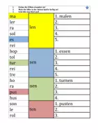Vorschau - Arbeitsblätter - Silben verbinden differenziert (Verben) - Deckblatt