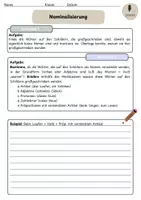 Vorschau - Arbeitsblätter - Materialpaket zum Thema Nominalisierung - Seite 3