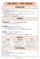 Vorschau - Arbeitsblätter - PAST SIMPLE + TIME MARKERS - Seite 1