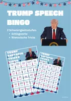 Vorschau - Spiele - Trump Bingo - Buzzwords and Rhetoric Tricks - Deckblatt
