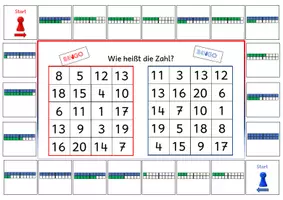Vorschau - Spiele - Bingo Zahlen-Mengendarstellung im ZR 20 - Deckblatt