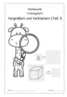 Vorschau - Unterrichtsreihen - Trainingsheft - Vergrößern und Verkleinern (Figuren verdoppeln und halbieren; Maßstab) Teil 1 - Seite 2