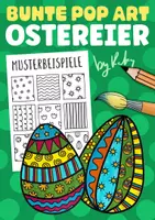 Vorschau - Mal- und Bastelvorlagen - Bunte Pop Art Ostereier 🐰 - Kunstprojekt für Ostern - Deckblatt
