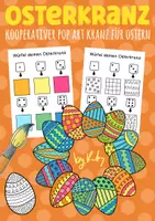 Vorschau - Mal- und Bastelvorlagen - Pop Art Osterkranz - Kooperatives Malen für Ostern - Würfeln & Malen - Deckblatt