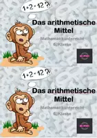 Vorschau - Stundenentwürfe - Arithmetisches Mittel, Durchschnitt, Mittelwert: Einführung, Wiederholung, Kopfrechnen und Aufgaben - Deckblatt