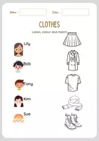 Vorschau - Arbeitsblätter - Sally 3 Englisch - Arbeitsblätter Thema "Clothes" - Seite 2