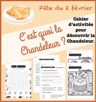 Aperçu - Feuilles d'exercices - Cahier d'activités sur la Chandeleur - Page de couverture