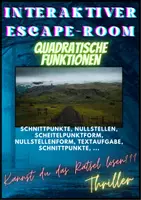 Vorschau - Spiele - Quadratische Funktionen - Interaktiver Escape-Room - Deckblatt