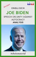 Vorschau - Unterrichtsreihen - Speech Analysis - Joe Biden's Call for Unity: A Rhetorical Analysis of Leadership in Crisis - Arbeitsmaterial - Deckblatt