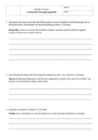 Vorschau - Arbeitsblätter - Kurzkontrolle Bio 7. Klasse Mineralstoffe und Vitamine - Deckblatt