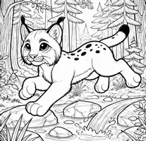 Vorschau - Mal- und Bastelvorlagen - Luchs Ausmalbilder (50 Malvorlagen) inkl. Stundenentwurf (PDF) - Seite 2