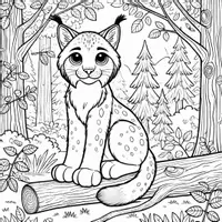 Vorschau - Mal- und Bastelvorlagen - Luchs Ausmalbilder (50 Malvorlagen) inkl. Stundenentwurf (PDF) - Seite 3