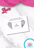anteprima - Materiale per pittura e bricolage - Biglietto doodle art San Valentino - Pagina di copertina