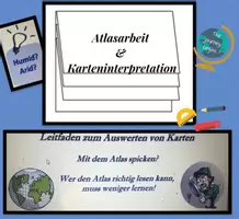 Vorschau - Mal- und Bastelvorlagen - flipbook: Atlasarbeit & Karteninterpretation - Seite 1