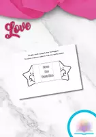 anteprima - Materiale per pittura e bricolage - Biglietto San Valentino per bambini - Pagina di copertina